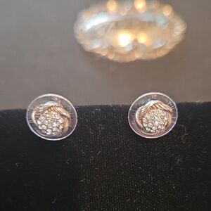 Brighton Silver Crystal Earrings